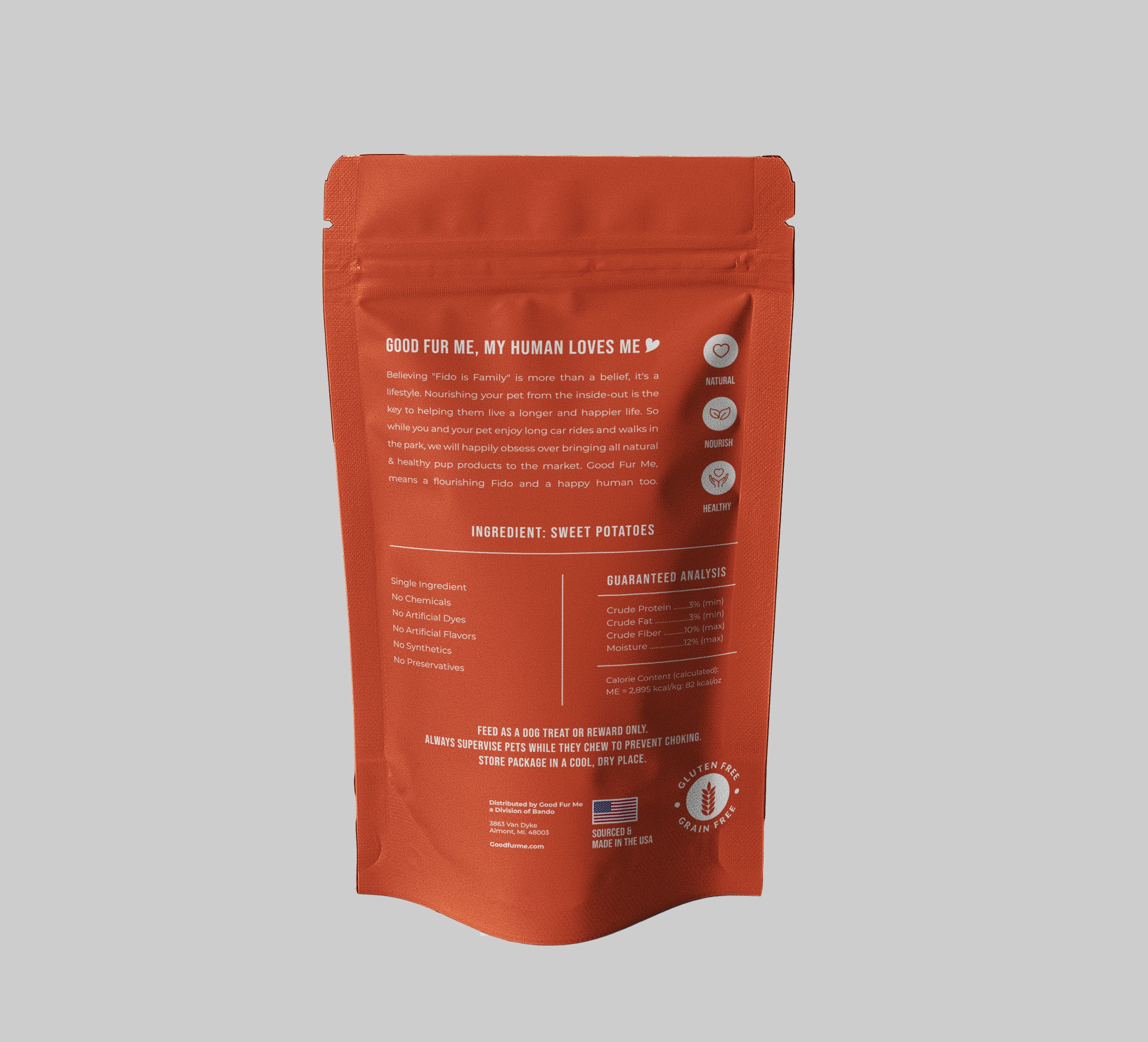 100% All-Natural Digestive Dehydrated Sweet Potatoes