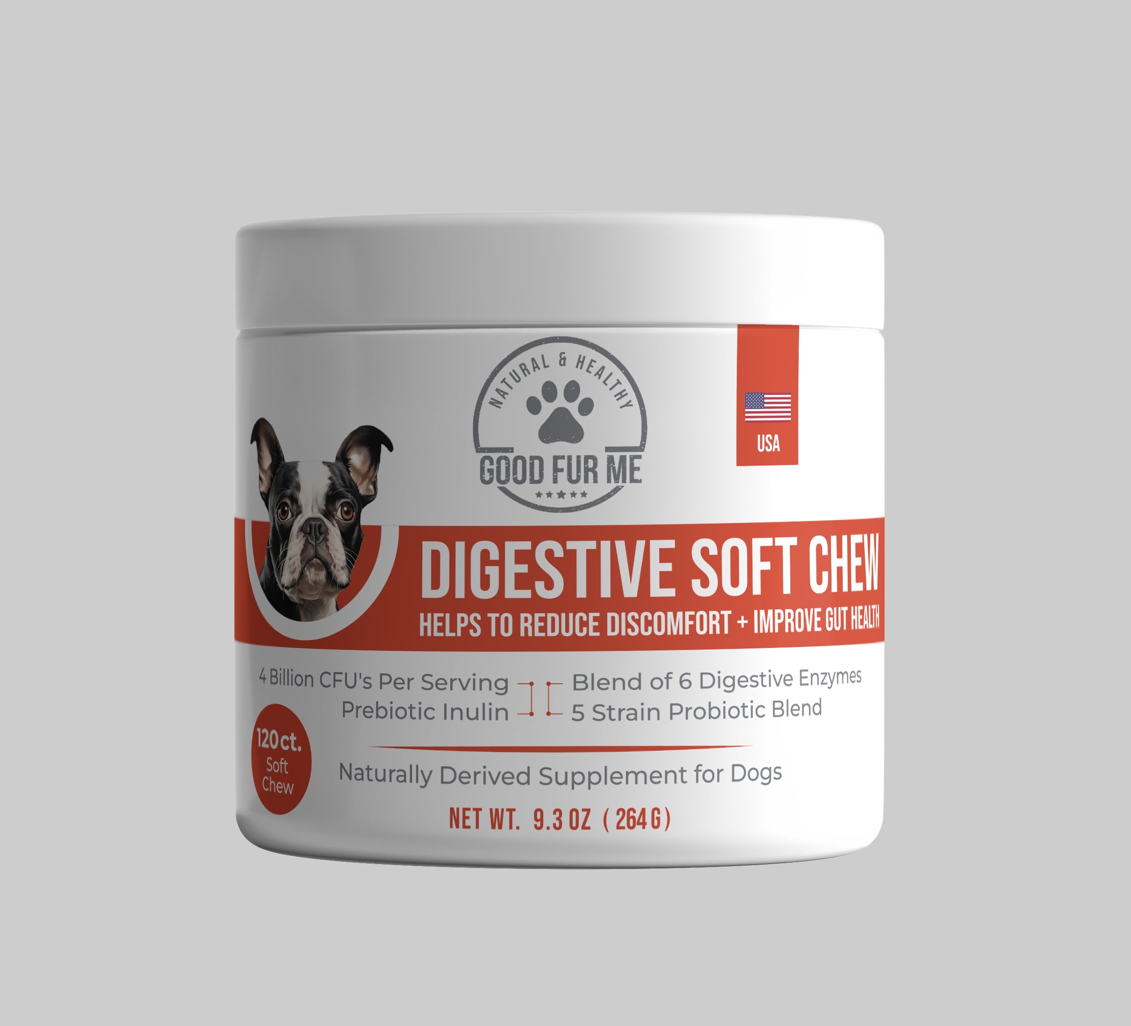 Digestive Soft Chews - Dog Digestive Supplement with Probiotics