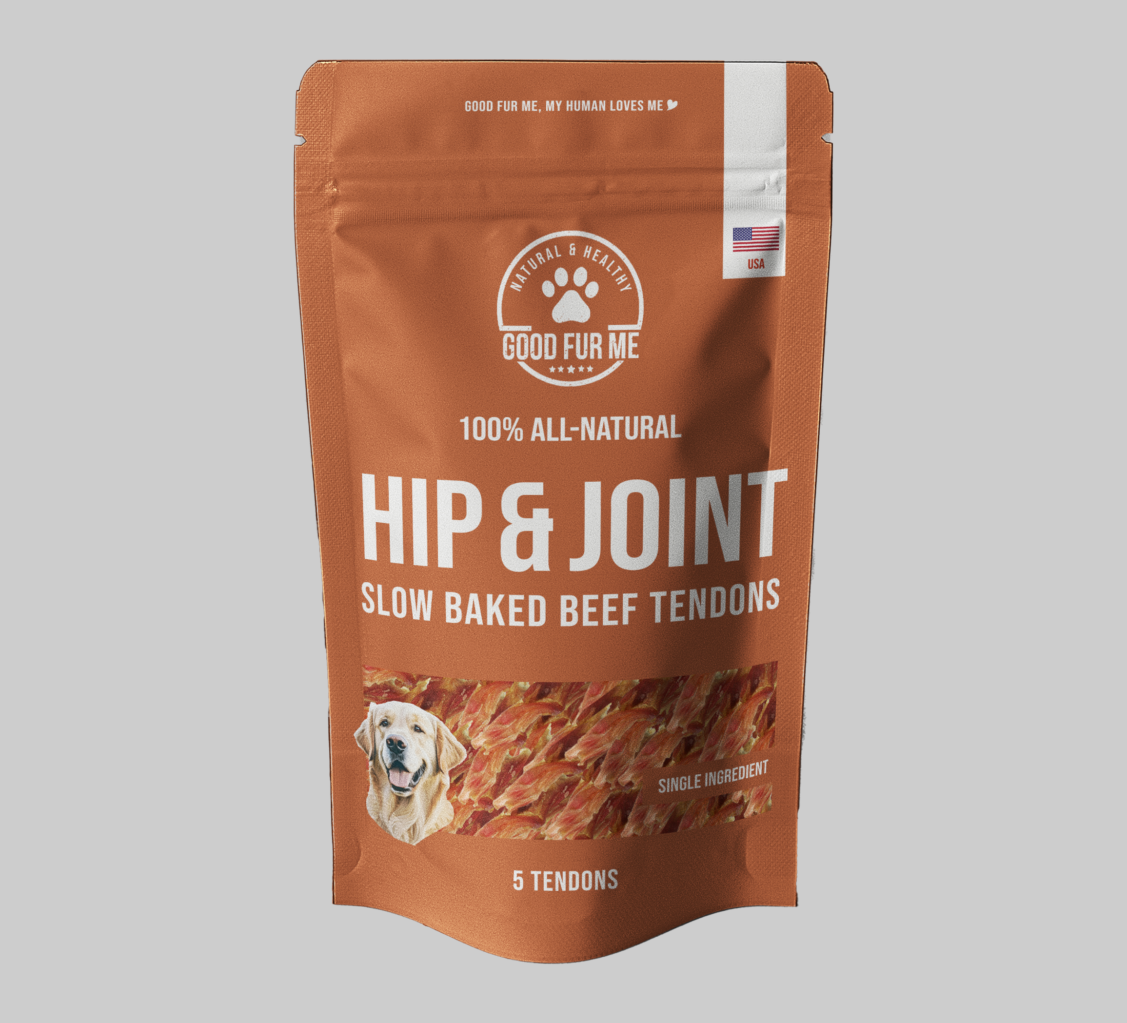 100% Natural Beef Tendon Single Ingredient Dog Chew